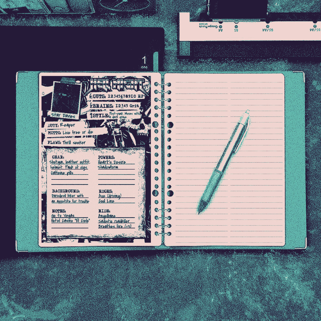 Using Japanese Notebook Binders for Character Sheets