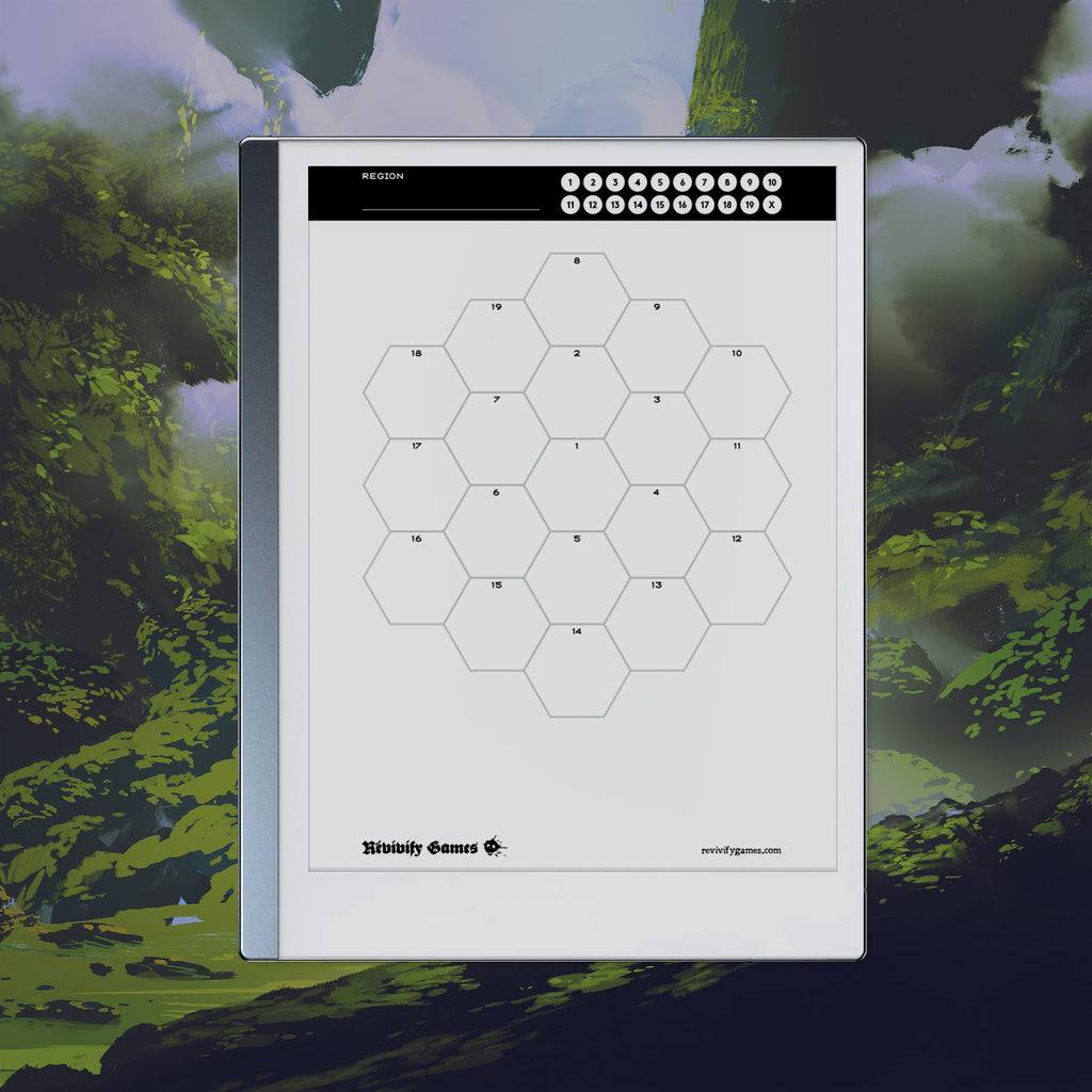 Hex Flower Template for Remarkable