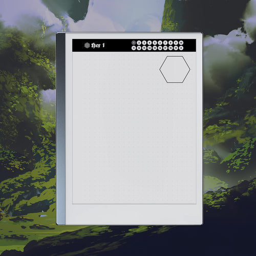 Hex Flower Template for Remarkable