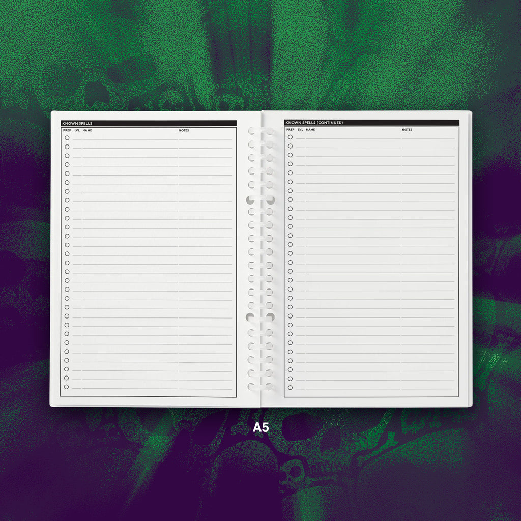 A5 & B5 D&D Character Sheets for Japanese Binders