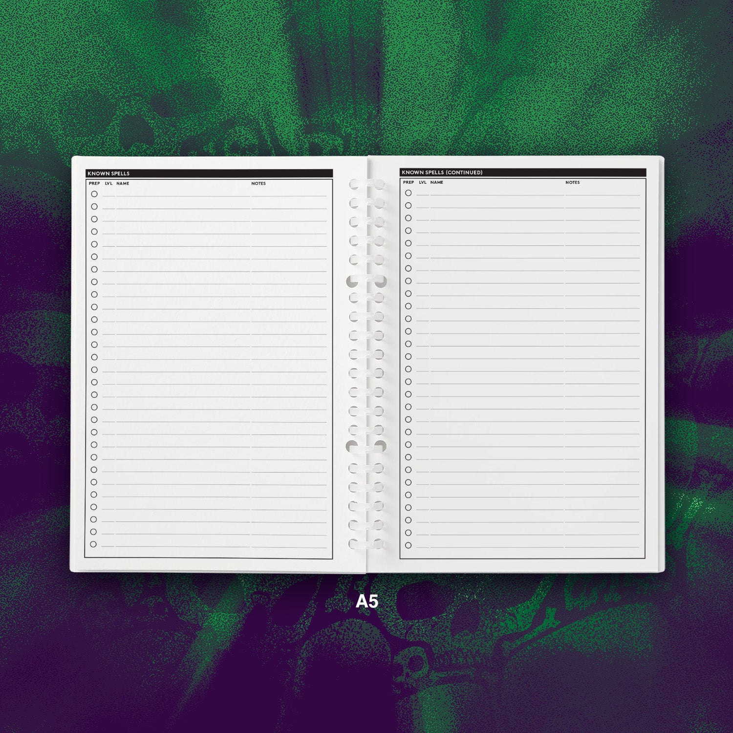 A5 & B5 D&D Character Sheets for Japanese Binders