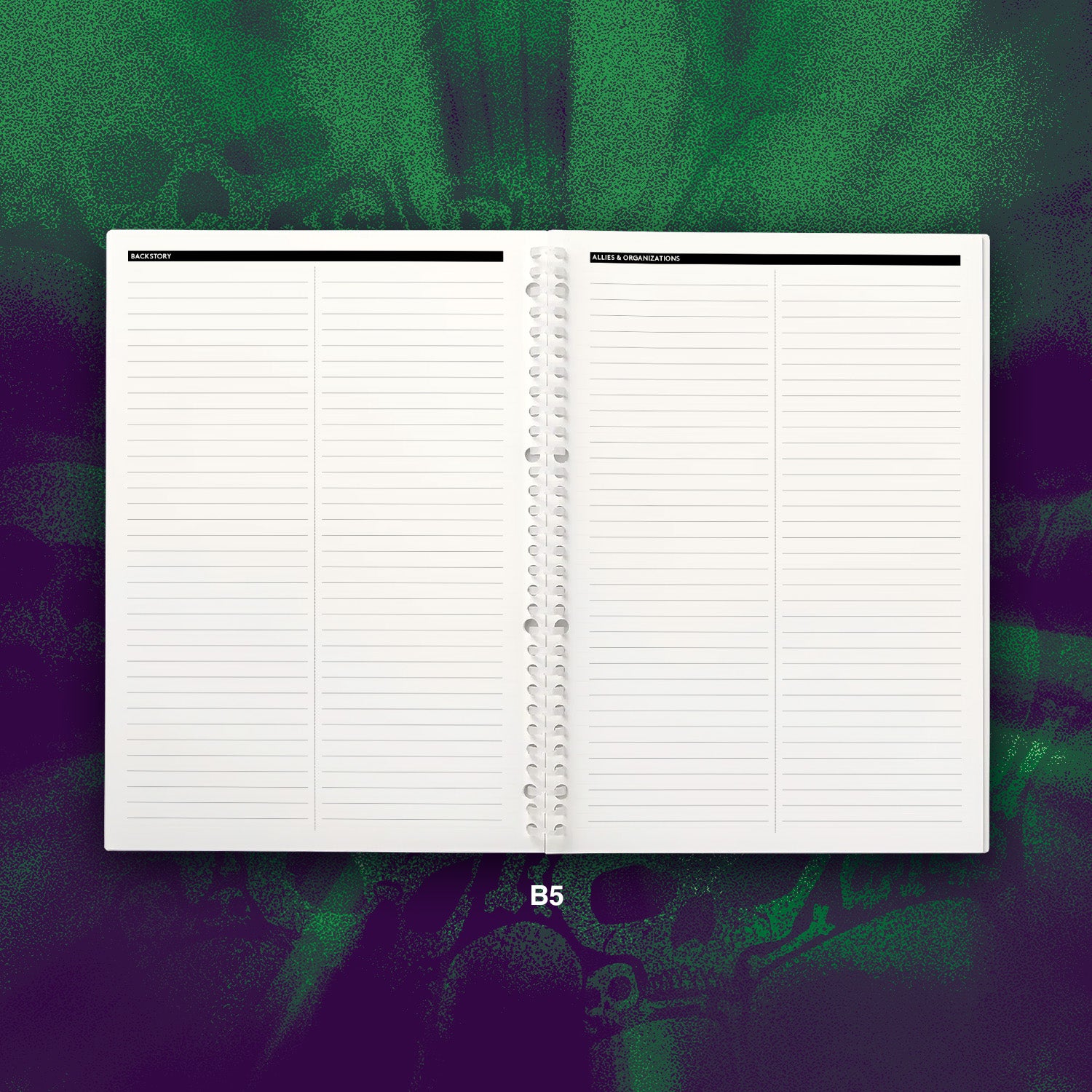 A5 & B5 D&D Character Sheets for Japanese Binders